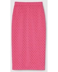 Gucci - Gg Macramé Skirt, Ready-To-Wear - Lyst