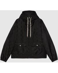 Gucci - Gg Jacquard Hooded Jacket - Lyst