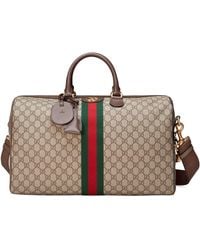 Gucci Mittelgroße Ophidia GG Reisetasche - Natur