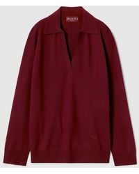 Gucci - Extra Fine Wool Polo Top - Lyst