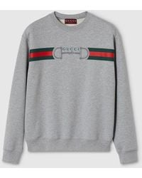 Gucci - Cotton Jersey Sweatshirt With Print - Lyst