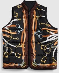 Gucci - Reversible Padded Silk Twill Vest - Lyst
