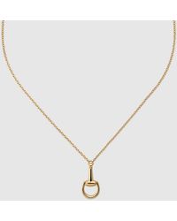 Gucci - Horsebit 18K Chain Necklace - Lyst
