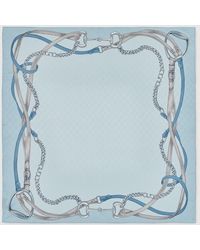 Gucci - Printed Gg Silk Jacquard Carré - Lyst