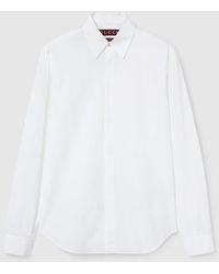 Gucci - Cotton Poplin Shirt With Embroidery, Size 15 - Lyst