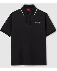 Gucci - Logoed Polo Shirt - Lyst