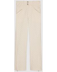 Gucci - Hose Aus Gg Baumwollcanvas, Größe - Lyst