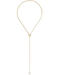 Gucci - Blondie Pearl Drop Necklace - Lyst