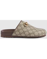 Gucci - Sabot Donna Gg Supreme Con Morsetto, Taglia - Lyst