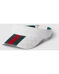Gucci - Sonnenblende Aus Gg Canvas Mit Web, Grösse - Lyst