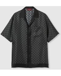 Gucci - Printed Silk Twill Bowling Shirt, Size 60, Ready-To-Wear - Lyst