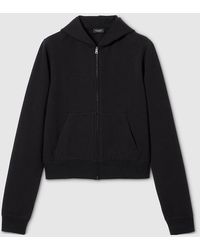 Gucci - Cotton Jersey And Cashmere Zip Jacket - Lyst