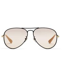 Gucci Pilotensonnenbrille - Schwarz