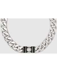 Gucci - Collier Chaîne Interlocking - Lyst