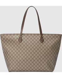 Gucci Mittelgroßer Ophidia GG Shopper - Natur