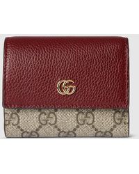 Gucci - Bi-Color Gg Marmont Mini Wallet, Leather - Lyst