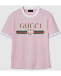 Gucci - Cotton Jersey T-Shirt With Print, Size Xs, Ready-To-Wear - Lyst