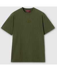Gucci - Cotton Jersey T-Shirt With Embroidery - Lyst