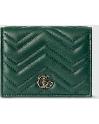Gucci - Gg Marmont Card Case Wallet - Lyst