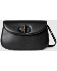 Gucci - Small Shoulder Bag With Bamboo - Lyst