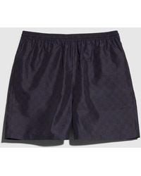 Gucci - Printed Polyester Poplin Swim Shorts - Lyst