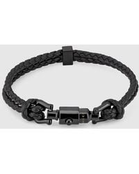 Gucci - Braided Bracelet With Piston Detail - Lyst