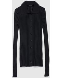 Gucci - Fine Rib Viscose Cardigan - Lyst