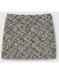 Gucci - Falda De Rizo Laminado, Talla - Lyst