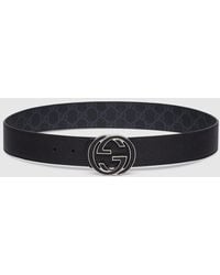 Gucci - Cintura Reversibile Con Fibbia Incrocio Gg, Taglia 100 - Lyst