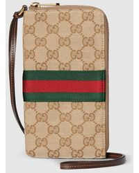 Gucci - Gg Case For Iphone With Strap - Lyst