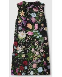 Gucci - Flora Silk Brocade Dress - Lyst