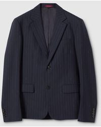 Gucci - Single-Breast Pinstripe Wool Jacket - Lyst