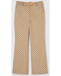 Gucci - Gg Cotton Canvas Fabric Pants - Lyst