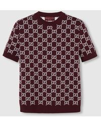Gucci - Reversible Gg Wool Jacquard Top - Lyst