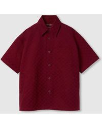 Gucci - Oversize Gg Cotton Shirt, Ready-To-Wear - Lyst