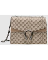 Gucci Mittelgroße Dionysus GG Schultertasche - Natur