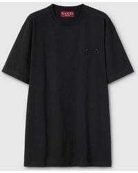 Gucci - Cotton Jersey T-Shirt With Embroidery - Lyst