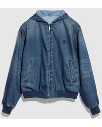 Gucci - Reversible Cotton Denim Zip Jacket - Lyst