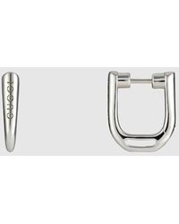 Gucci - Orecchini A Cerchio Piccoli Staffa - Lyst