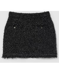 Gucci - Lamé And Viscose Mini Skirt, Ready-To-Wear - Lyst