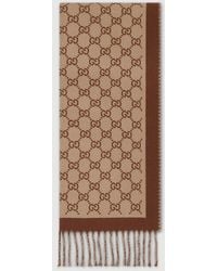 Gucci - Gg Wool Scarf - Lyst