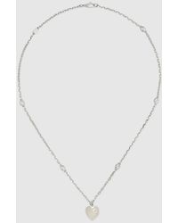 Gucci - Heart Necklace With Interlocking G - Lyst