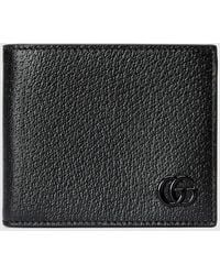 Gucci - GG Marmont Faltbrieftasche aus Leder - Lyst