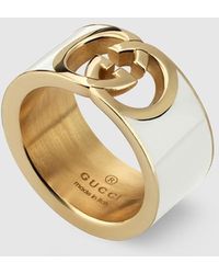 Gucci グッチクリスタル&パール付き ビー(ハチ) リング