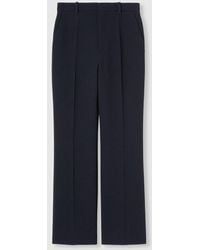 Gucci - Light Wool Crêpe Pant With Embroidery - Lyst