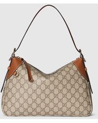 Gucci - Bolso De Hombro Gg Emblem Tamaño Mediano - Lyst
