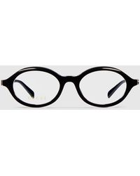Gucci - Oval Optical Frame - Lyst