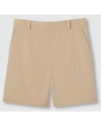 Gucci - Double Cotton Twill Shorts With Web - Lyst