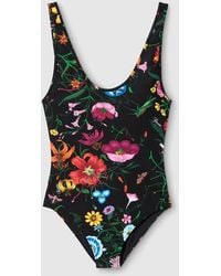 Gucci - Printed Sparkling Jersey Swimsuit - Lyst