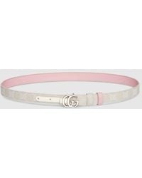 Gucci - Reversible Gg Marmont Thin Belt, Size 100 - Lyst